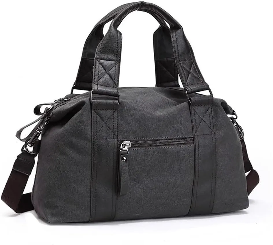 Travel Duffels Male Handheld Business Travel Bag Large Capacity Out Short Trip Bag Business Travel Bag(Black)