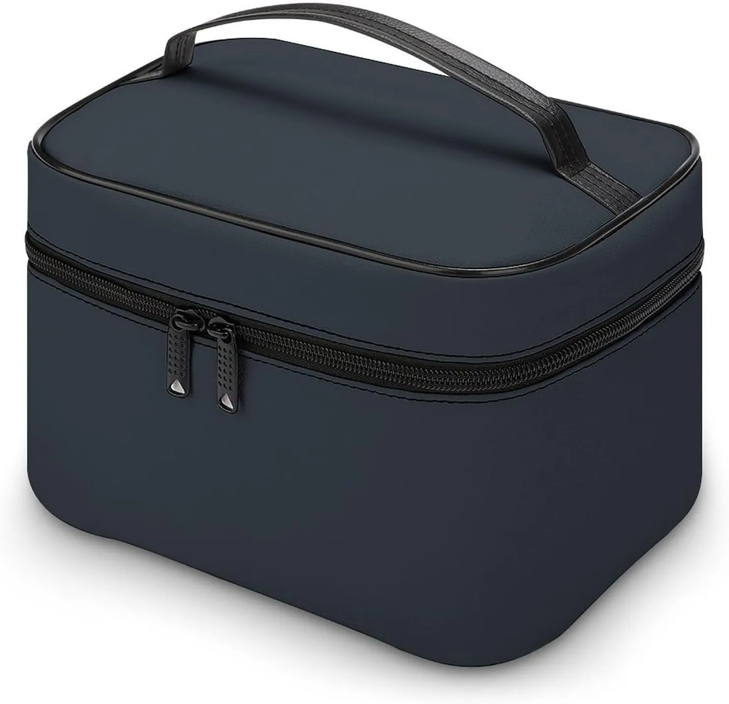 Travel Makeup Bag, Elegant Dark gray Trendy Minimalist Cosmetic Bags for Women Large Capacity Waterproof Toiletry Bag Make up Organizer