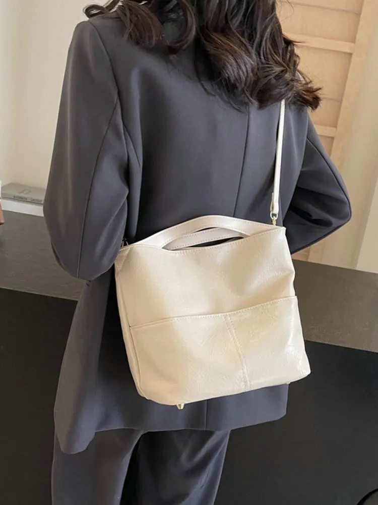 Trendy Bucket Bags for Women Designer Crossbody Purses for Women Handbag Shoulder Bag Work Bag Carryall Office Tote