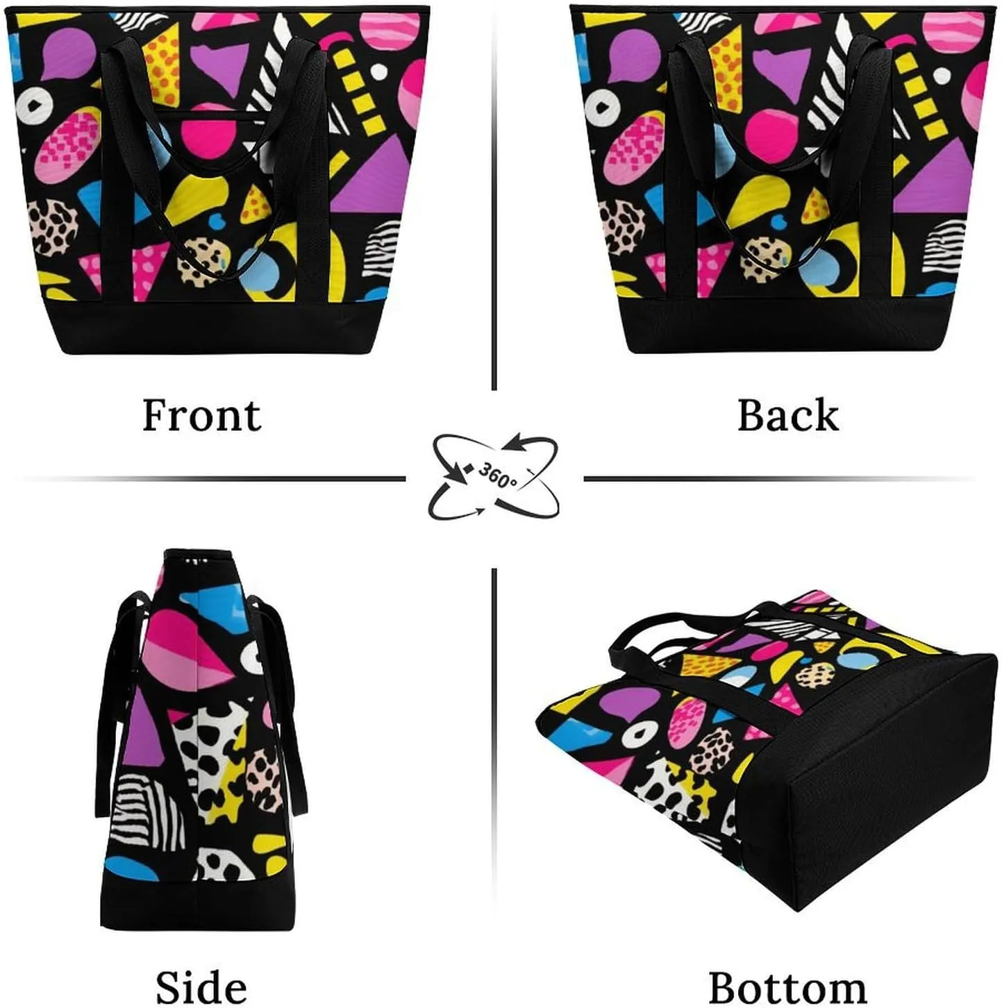 Trendy Commuter Tote Bag Large Insulated Shopping Bag For Travel