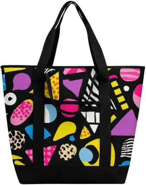 Trendy Commuter Tote Bag Large Insulated Shopping Bag For Travel