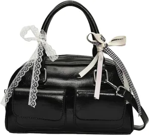 Trendy Shoulder Bag Hobo Purse For Women Vegan Leather Handbag with Bow-tie Womens Spring Versatile Satchel Purse Travel 2025