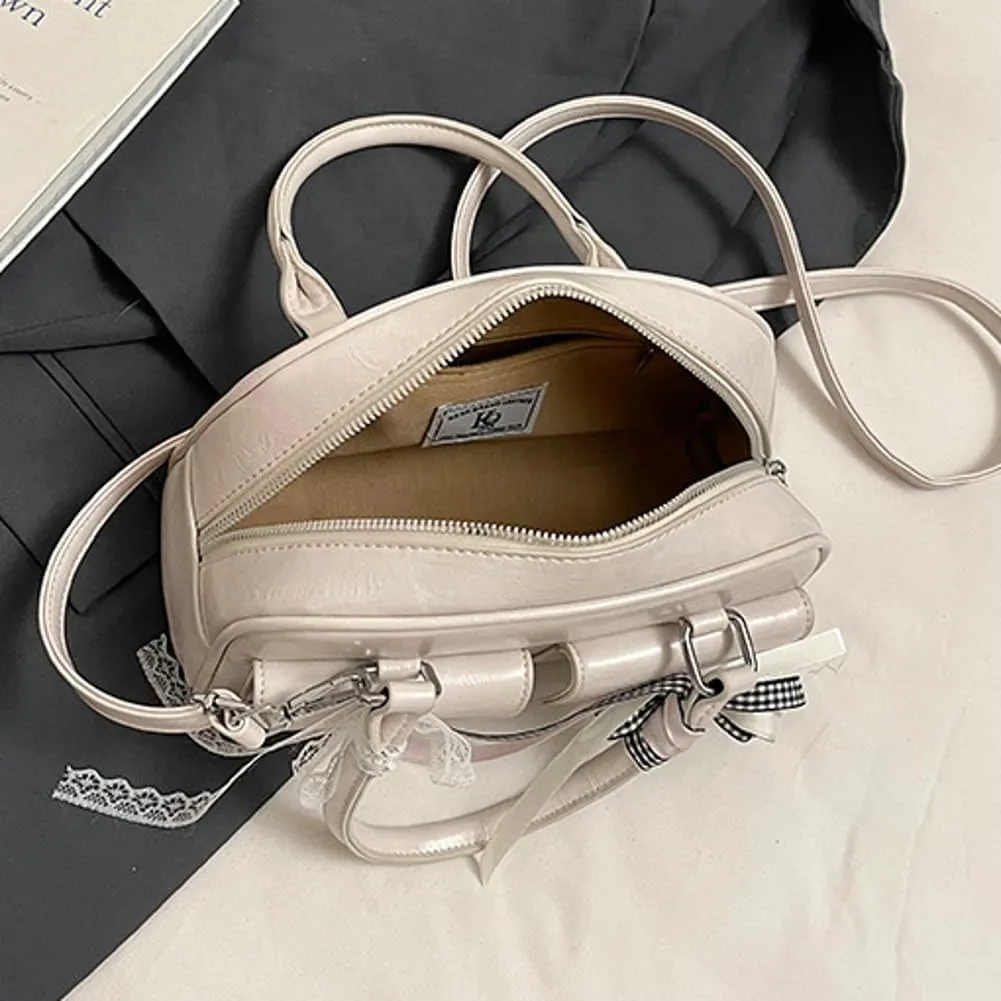 Trendy Shoulder Bag Hobo Purse For Women Vegan Leather Handbag with Bow-tie Womens Spring Versatile Satchel Purse Travel 2025