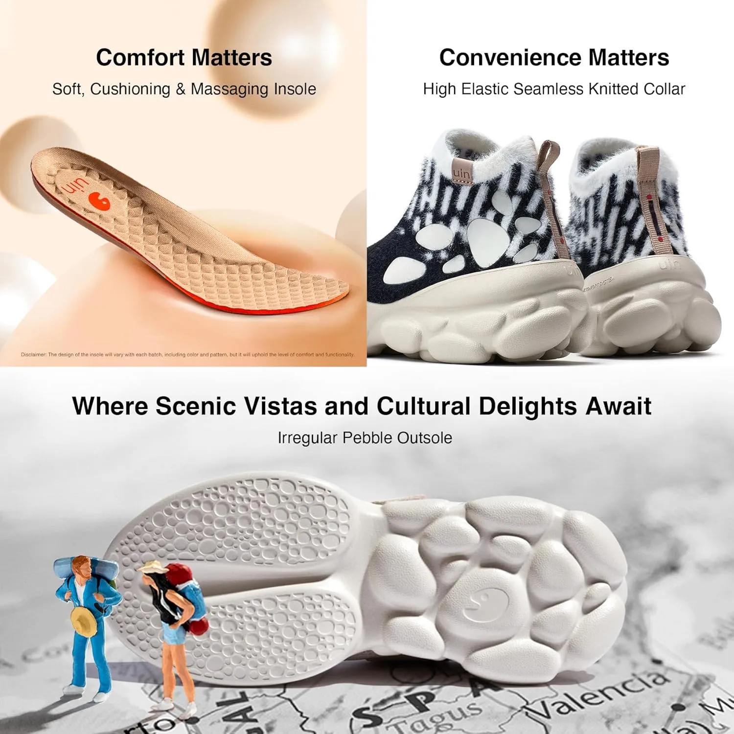 UIN Women's Chunky Fashion Sneakers Walking Casual Comfortable Art Painted Travel Designer Dad Shoes Ronda