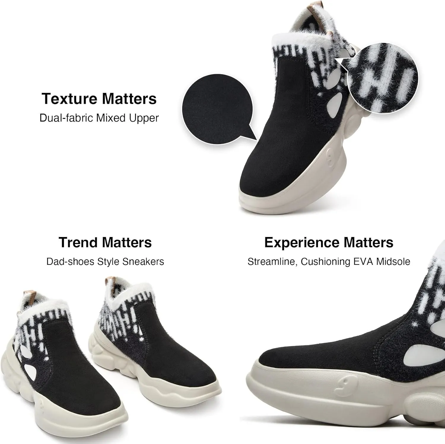 UIN Women's Chunky Fashion Sneakers Walking Casual Comfortable Art Painted Travel Designer Dad Shoes Ronda
