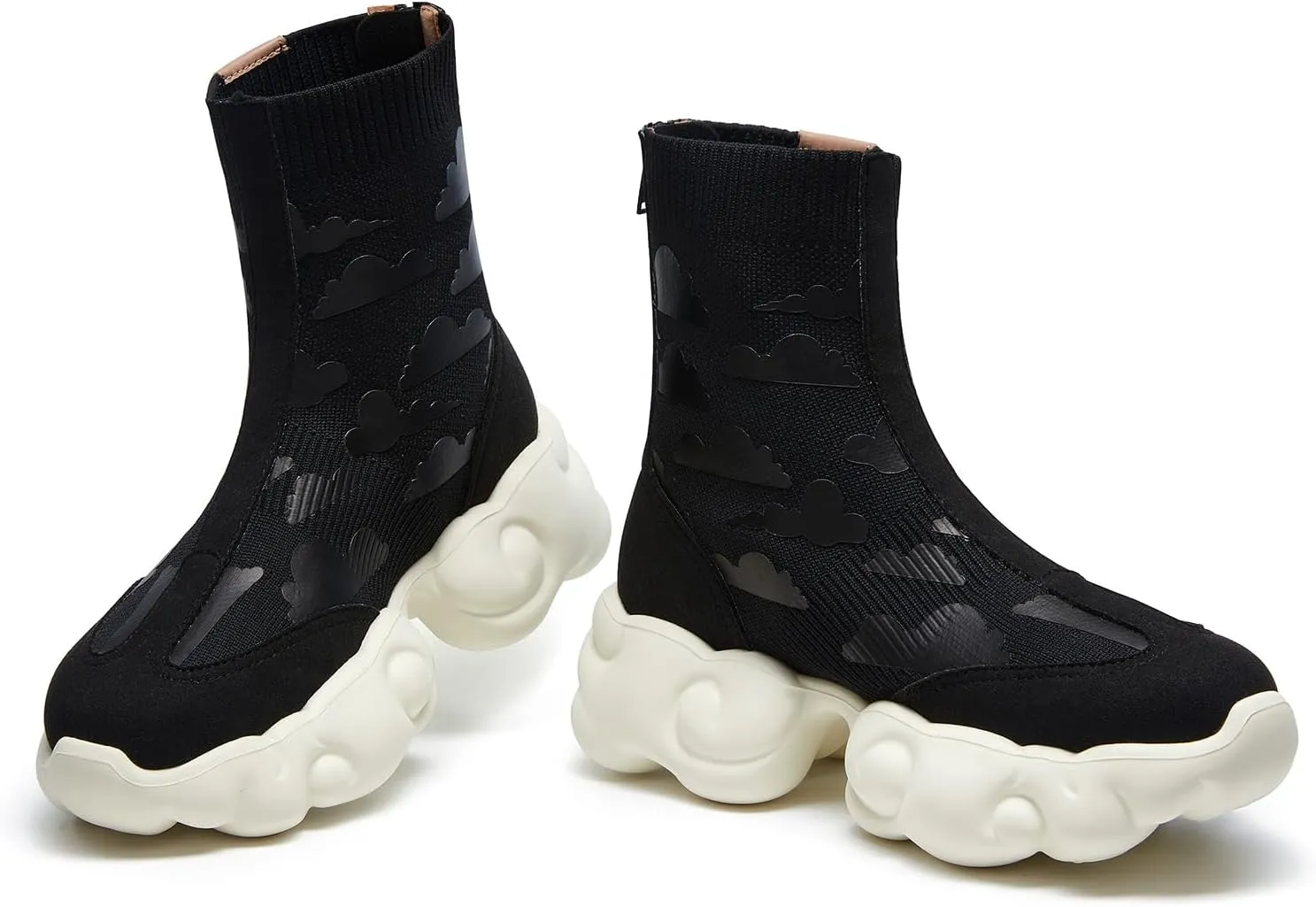 UIN Women's Platform Fashion Boots Comfortable Chunky Art Travel Shoes Cloud Series