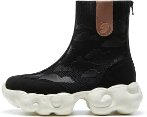 UIN Women's Platform Fashion Boots Comfortable Chunky Art Travel Shoes Cloud Series