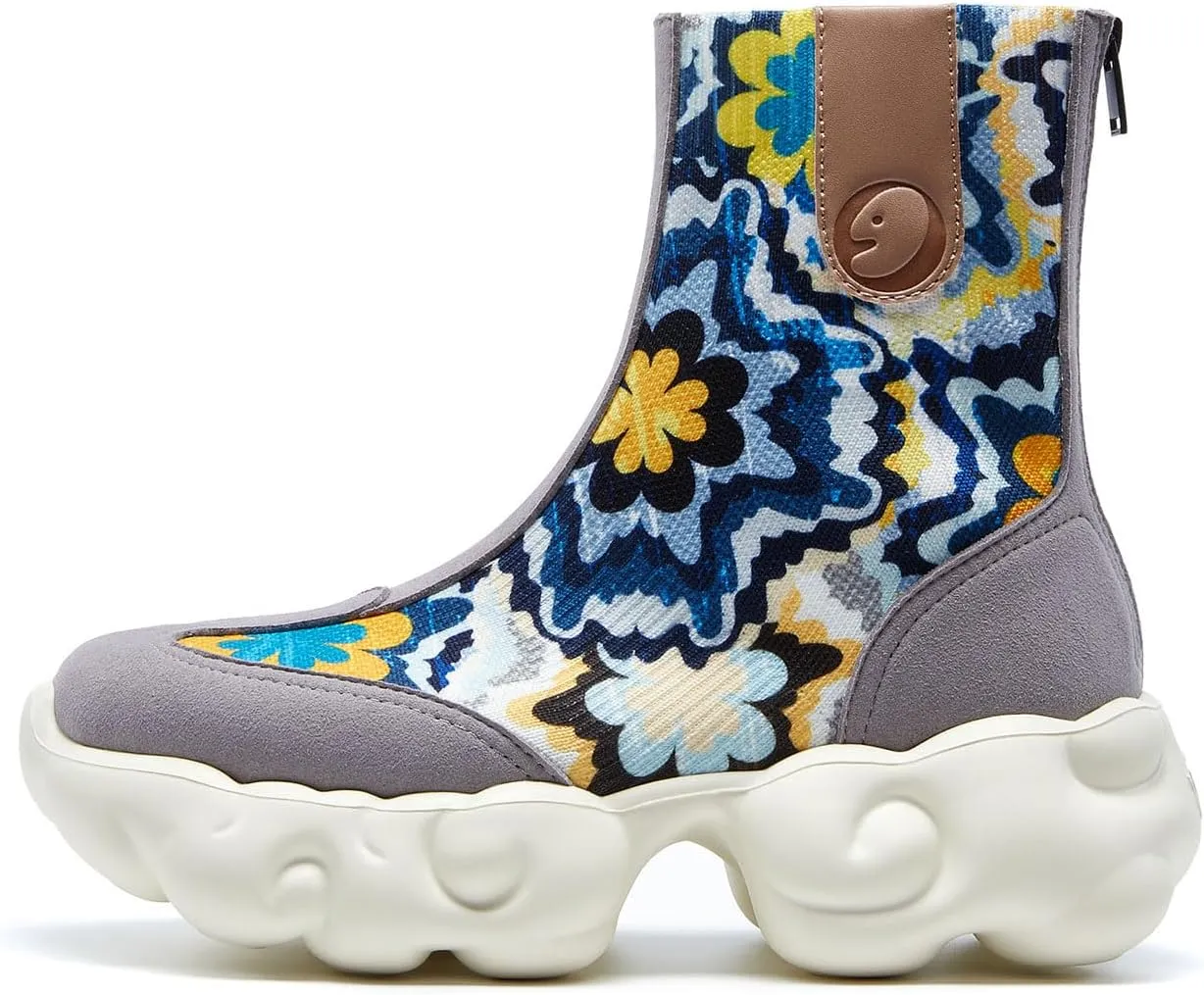 UIN Women's Platform Fashion Boots Comfortable Chunky Art Travel Shoes Cloud Series