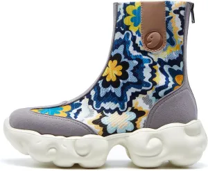 UIN Women's Platform Fashion Boots Comfortable Chunky Art Travel Shoes Cloud Series