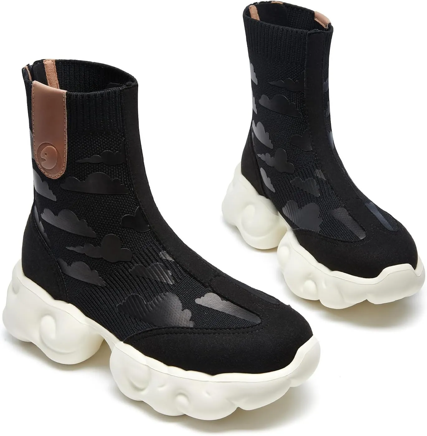 UIN Women's Platform Fashion Boots Comfortable Chunky Art Travel Shoes Cloud Series