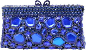 UMREN Luxury Women Crystal Purse Rhinestone Evening Clutch Bag Sparly Diamonds Handbag Wedding Bridal Shoulder Purse Bag