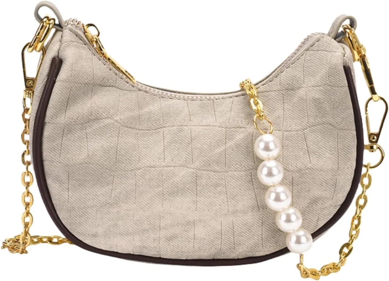 Unique Design Single Shoulder Bag for Women - Summer Chic Underarm Handbag with Chain Strap for Crossbody or Clutch