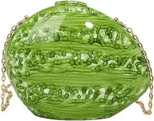 Unique Shell Acrylic Clutch Purse for Women Cute Evening Bag with Detachable Metal Chain Shopping Dating Shoulder Bag