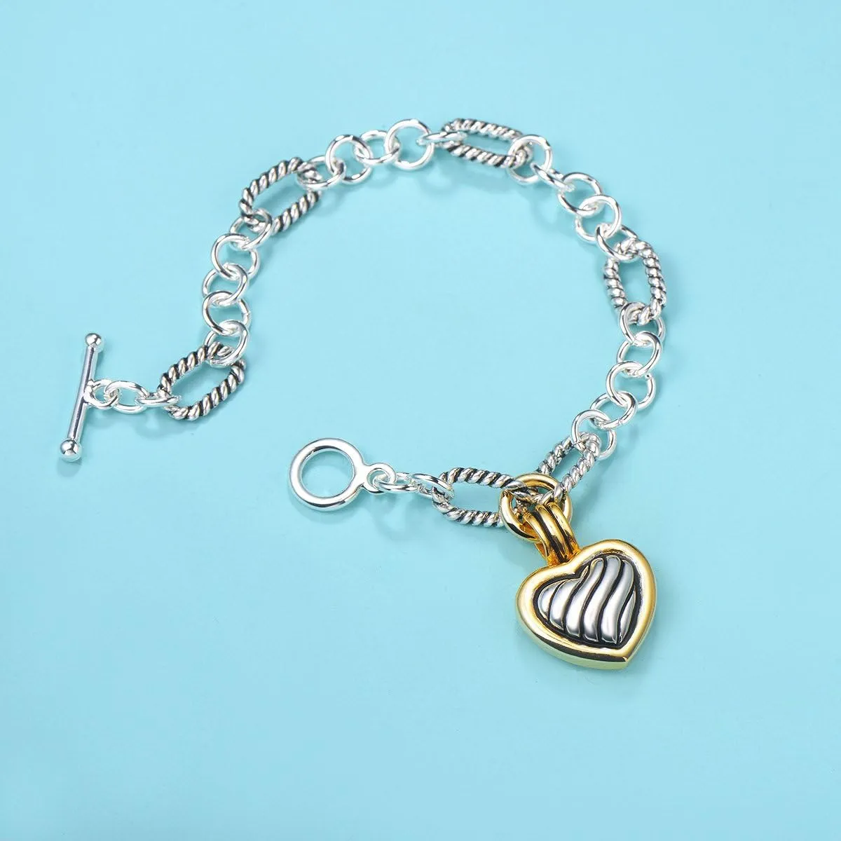 UNY JEWEL Jewelry Make a Statement with Foxtail Link Chain Bracelet Designer Brand Inspired Women Valentine