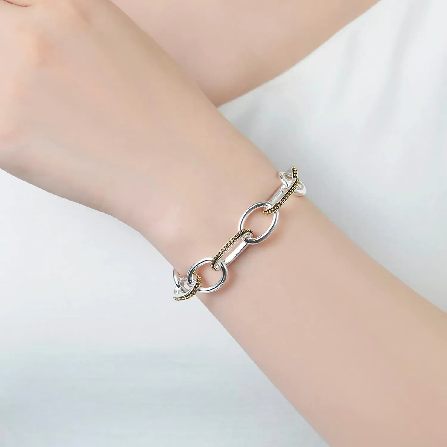 UNY JEWEL Jewelry Make a Statement with Link Chain Bracelet Designer Brand Inspired Women Valentine