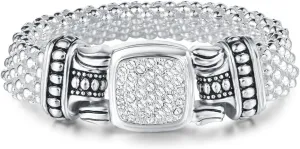 UNY JEWEL Pave Crystals Designer Inspired Statement Popcorn Chain Bracelets Women Jewelry Magnetic Clasp