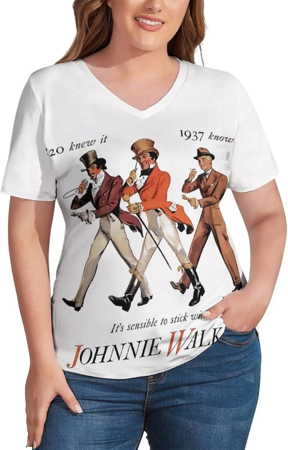 V Neck T Shirt Women Summer Casual Fashion Print Short Sleeve Loose Fit Tee Tops