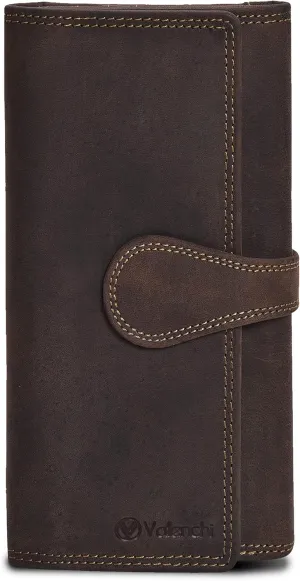VALENCHI Wallet For Women - Small Leather Women's Wallet - Ladies Hand Clutch Purse - Travel - Credit Card Holder