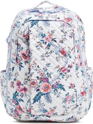 Vera Bradley Cotton Large Backpack Travel Bag, Magnifique Floral