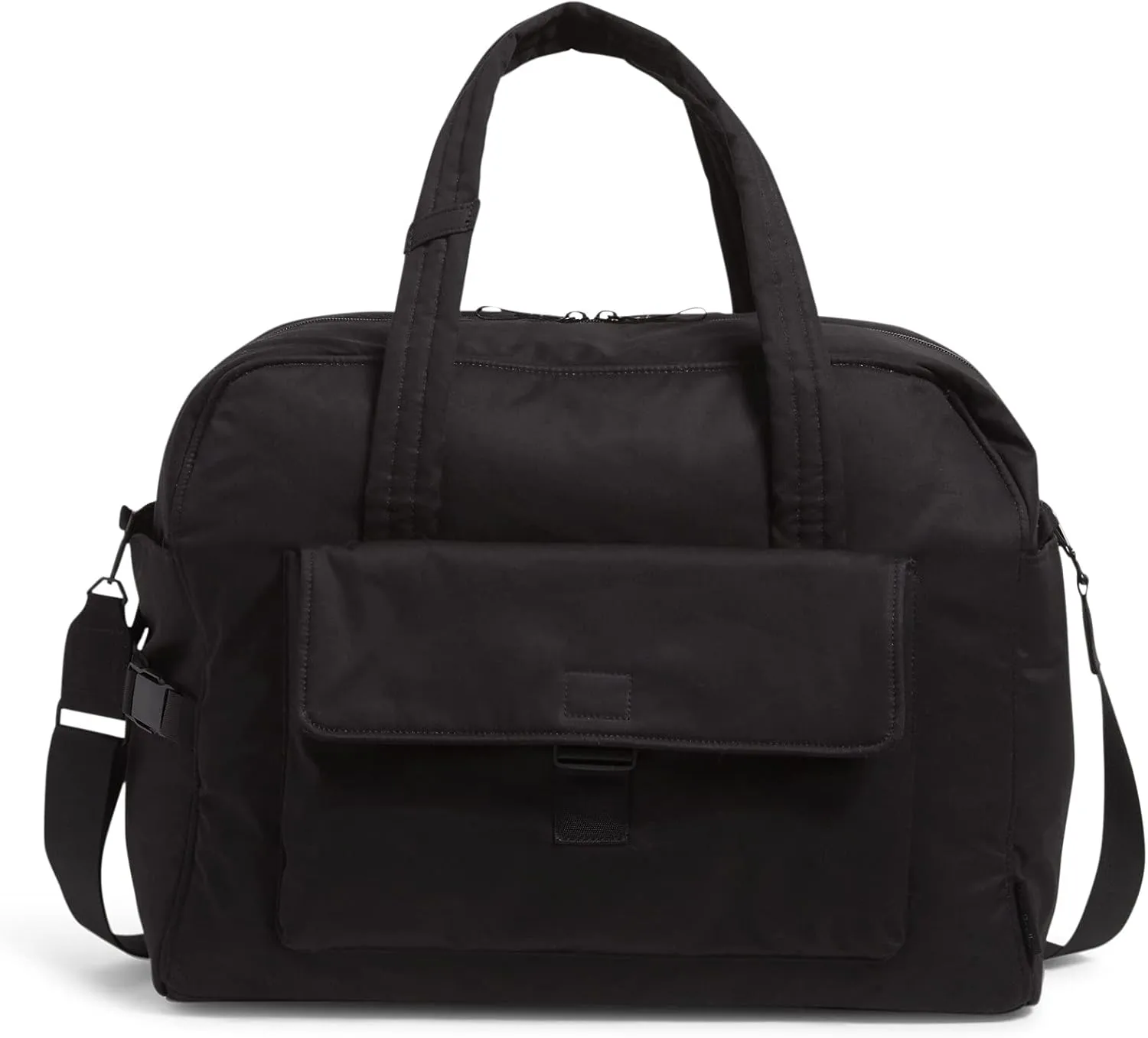 Vera Bradley Women's Cotton Utility Travel Bag, Black - Recycled Cotton, One Size