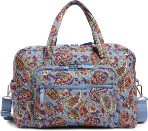 Vera Bradley Women's Cotton Weekender Travel Bag, Provence Paisley, One Size