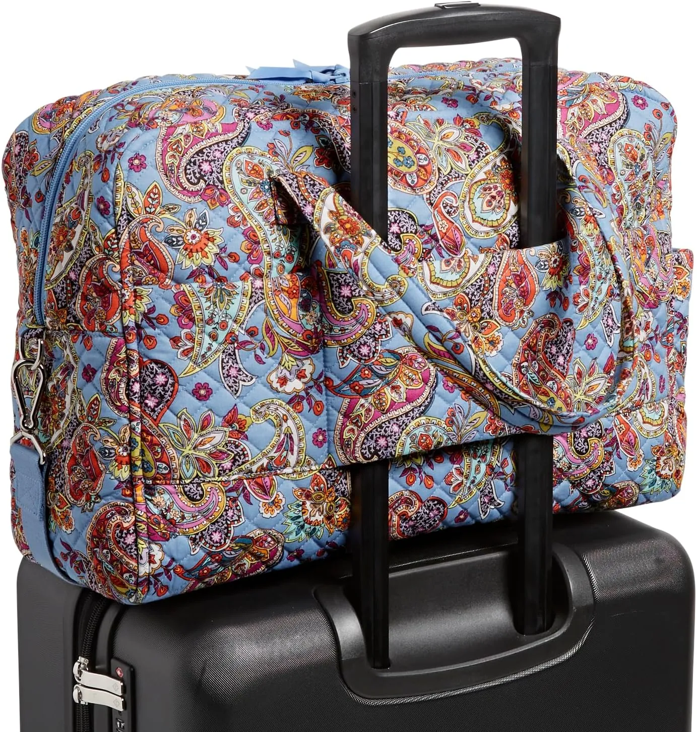 Vera Bradley Women's Cotton Weekender Travel Bag, Provence Paisley, One Size