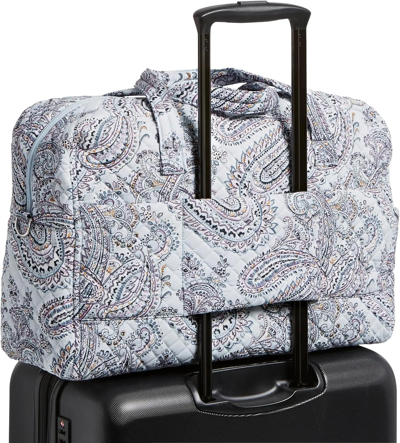 Vera Bradley Women's Cotton Weekender Travel Bag, Soft Sky Paisley, One Size
