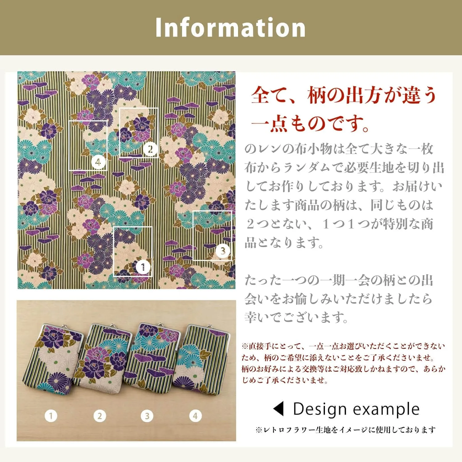 Vintage Floral Kiss Lock Coin Change Wallet Purses (Retro Flower - Black) / Made in Japan Pouch for Women