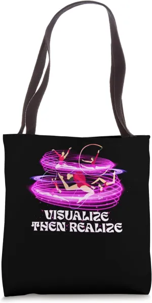 Visualize Then Realize Funny Artist Humor Art Designer Tote Bag