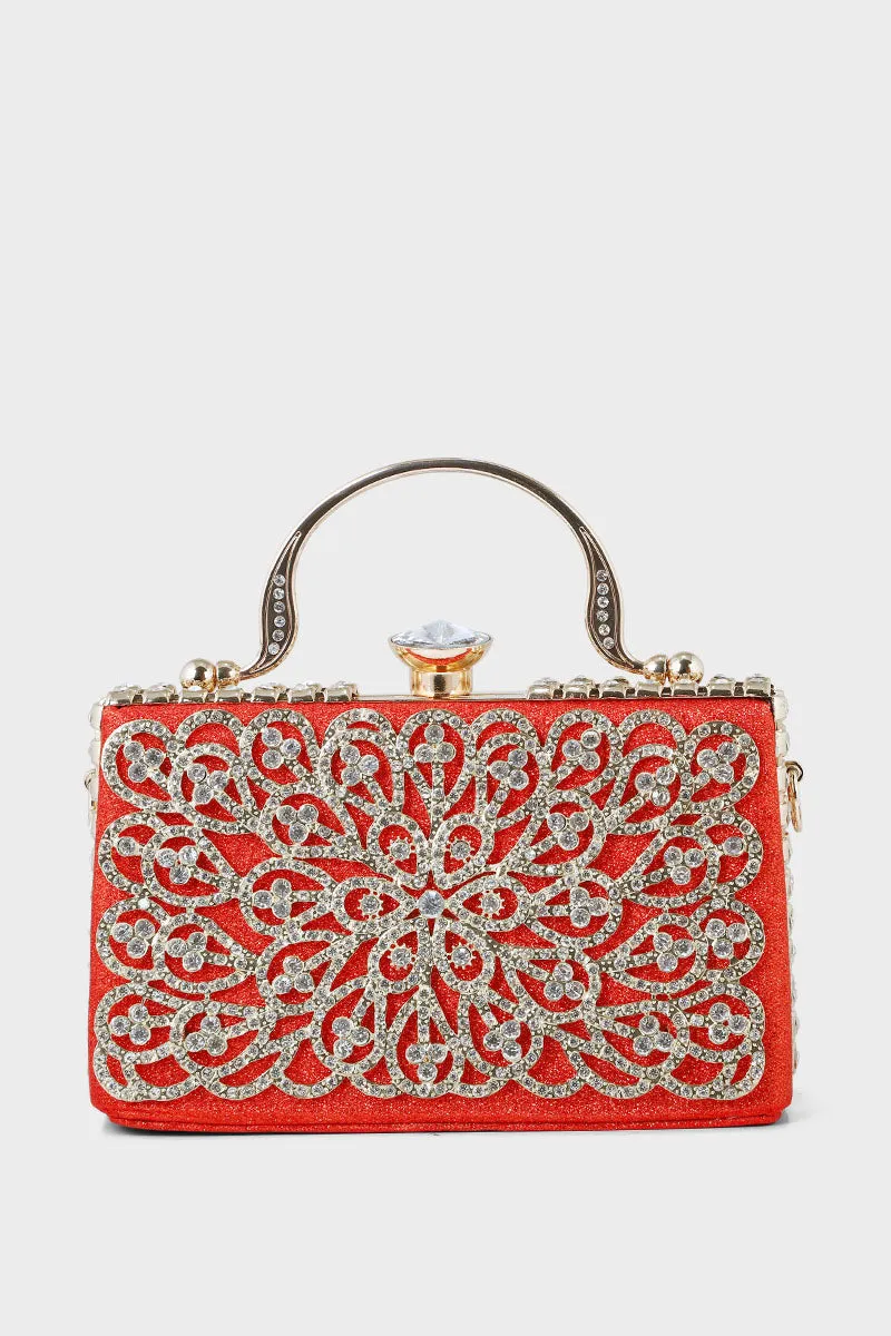 Wedding Clutch B21607-Red