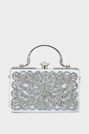 Wedding Clutch B21607-Silver