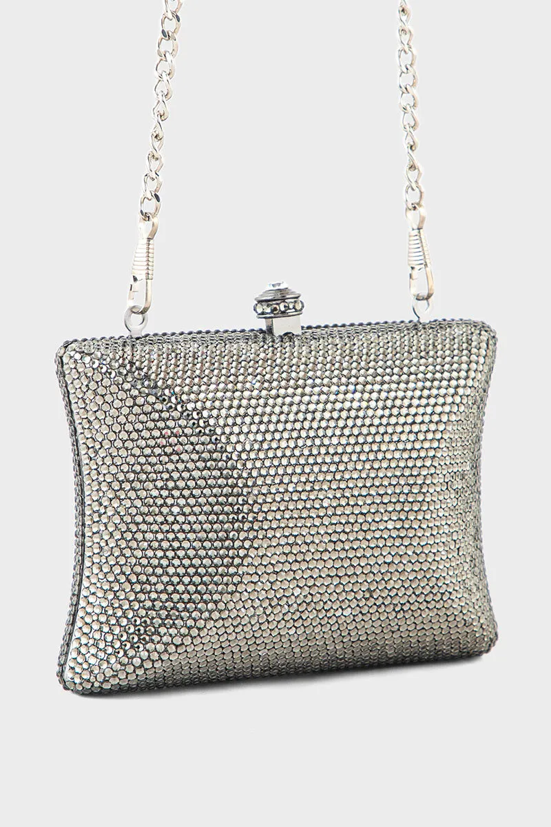 Wedding Clutch BK4057-Grey