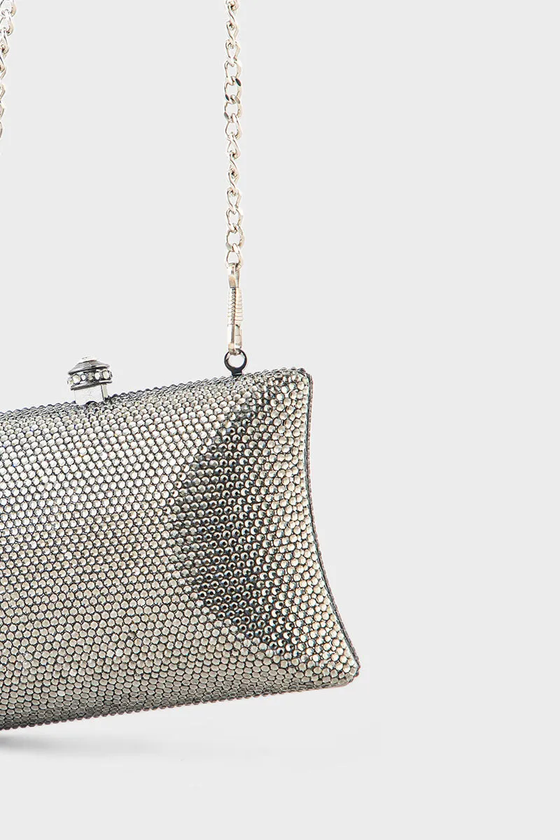 Wedding Clutch BK4057-Grey