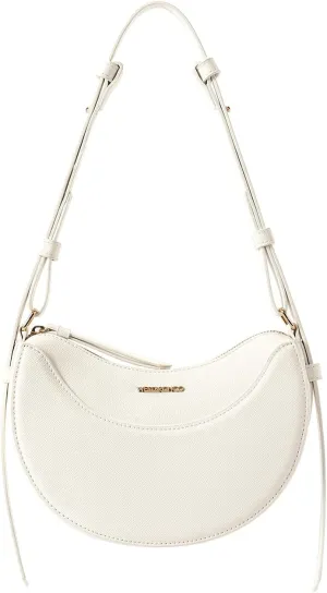 WESTBRONCO Crescent Leather Shoulder Bag for Women - Designer Crossbody Handbag Purse Hobo