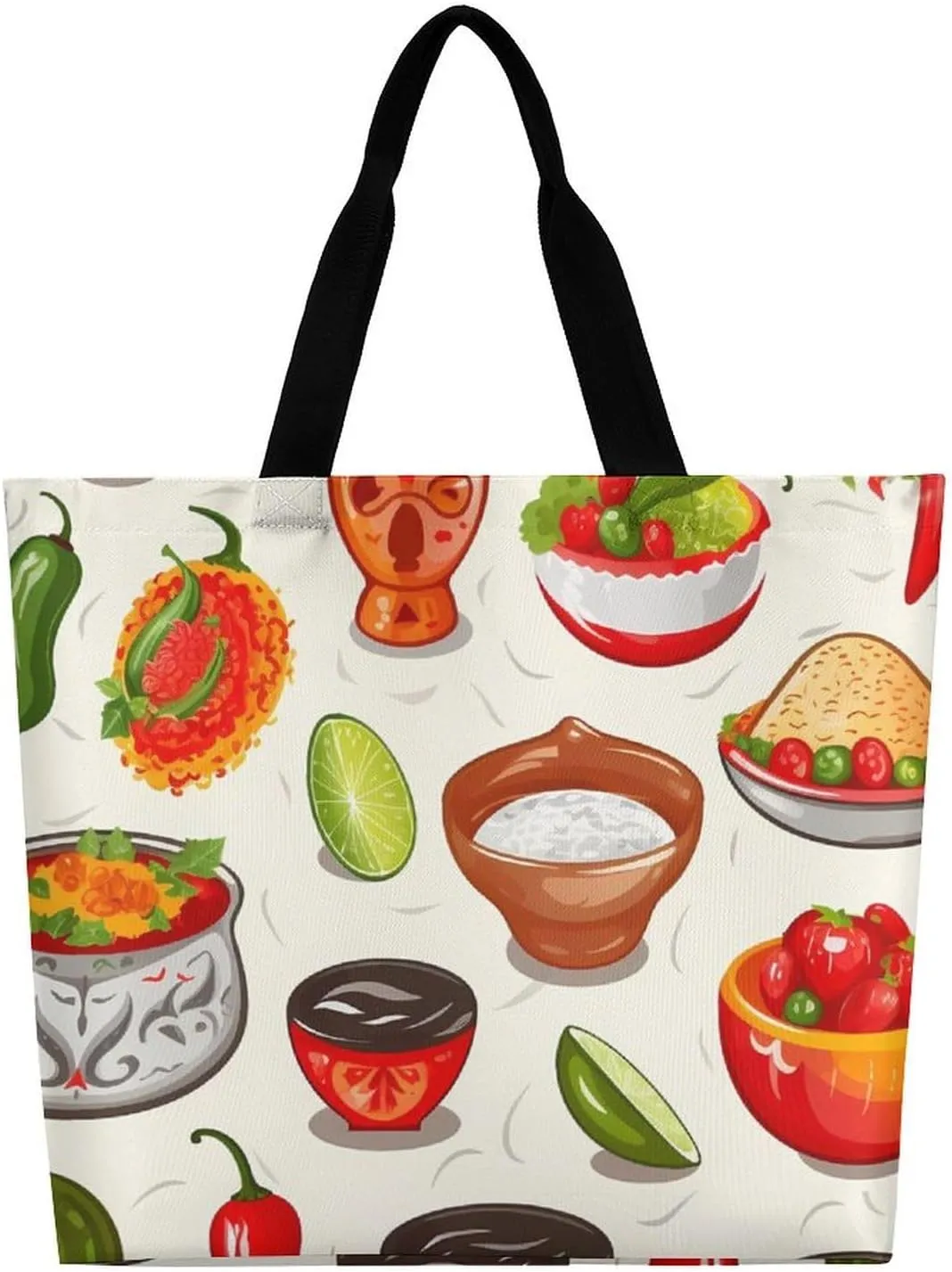 White Head Eagle Tote Bag for Women Reusable Grocery Shoulder Bags Shopping Bag for Travel, Groceries