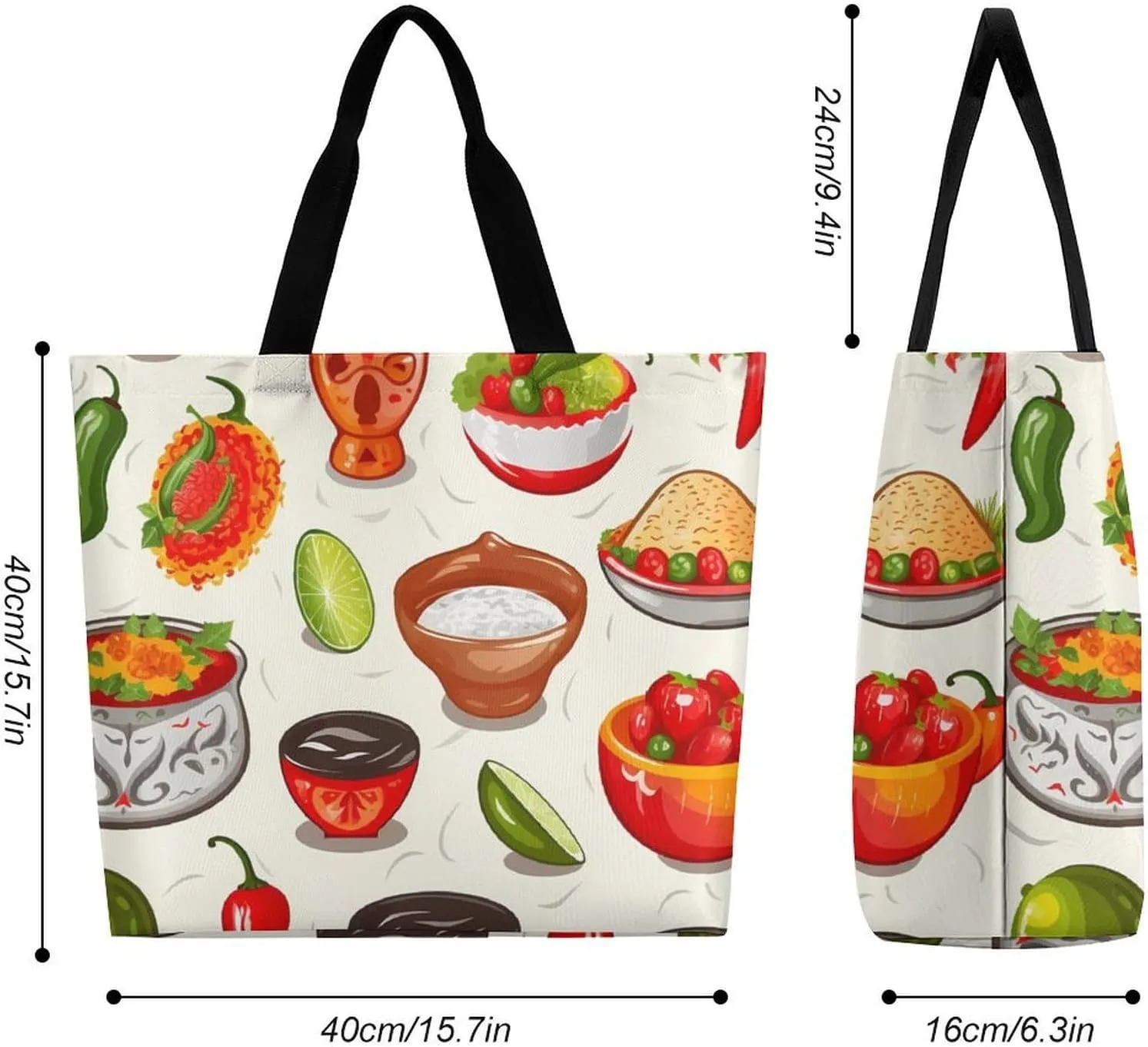White Head Eagle Tote Bag for Women Reusable Grocery Shoulder Bags Shopping Bag for Travel, Groceries