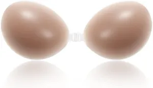 Wingslove Adhesive Bra Reusable Strapless Self Silicone Push-up Invisible Sticky Bras for Backless Dress