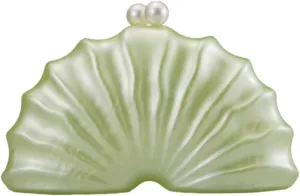 Women Acrylic Shell Shaped Clutch Luxury Marble Acrylic Evening Handbag Unique Chain Shoulder Bag Wedding Party Purses