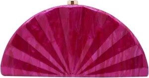 Women Fan Shell Acrylic Clutch Purse Marble Evening Bag Unique Handbag Cute Shell Clutch Wedding Purse for Party