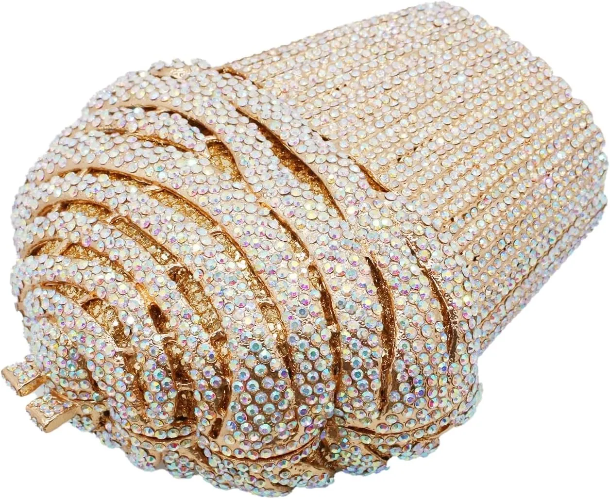 Women Ice Cream Crystal Evening Bag Luxury Rhinestone Clutch Wedding Party Minaudiere Purse and Handbag for Cocktail
