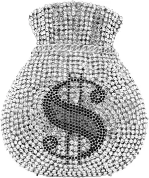 Women Money Pouch Evening Bag Sparkling Crystal Purses Rhinestones Wedding Party Prom Clutch
