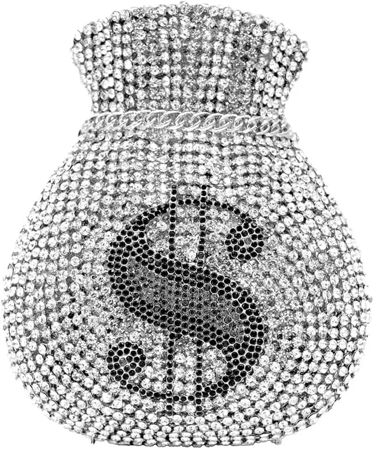 Women Money Pouch Evening Bag Sparkling Crystal Purses Rhinestones Wedding Party Prom Clutch