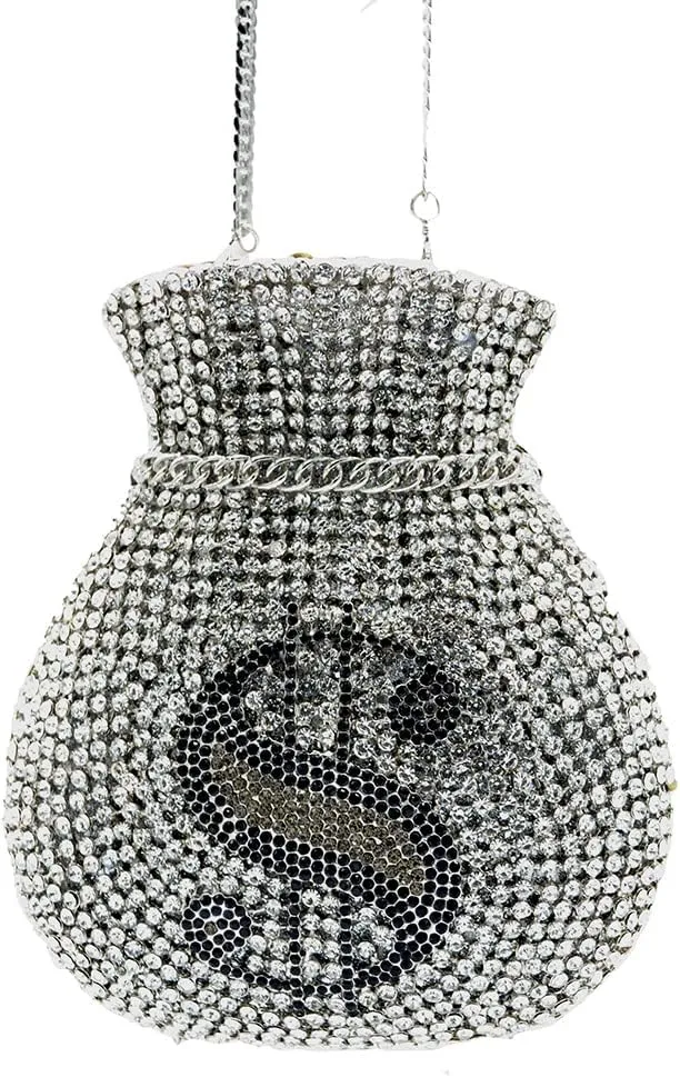 Women Money Pouch Evening Bag Sparkling Crystal Purses Rhinestones Wedding Party Prom Clutch