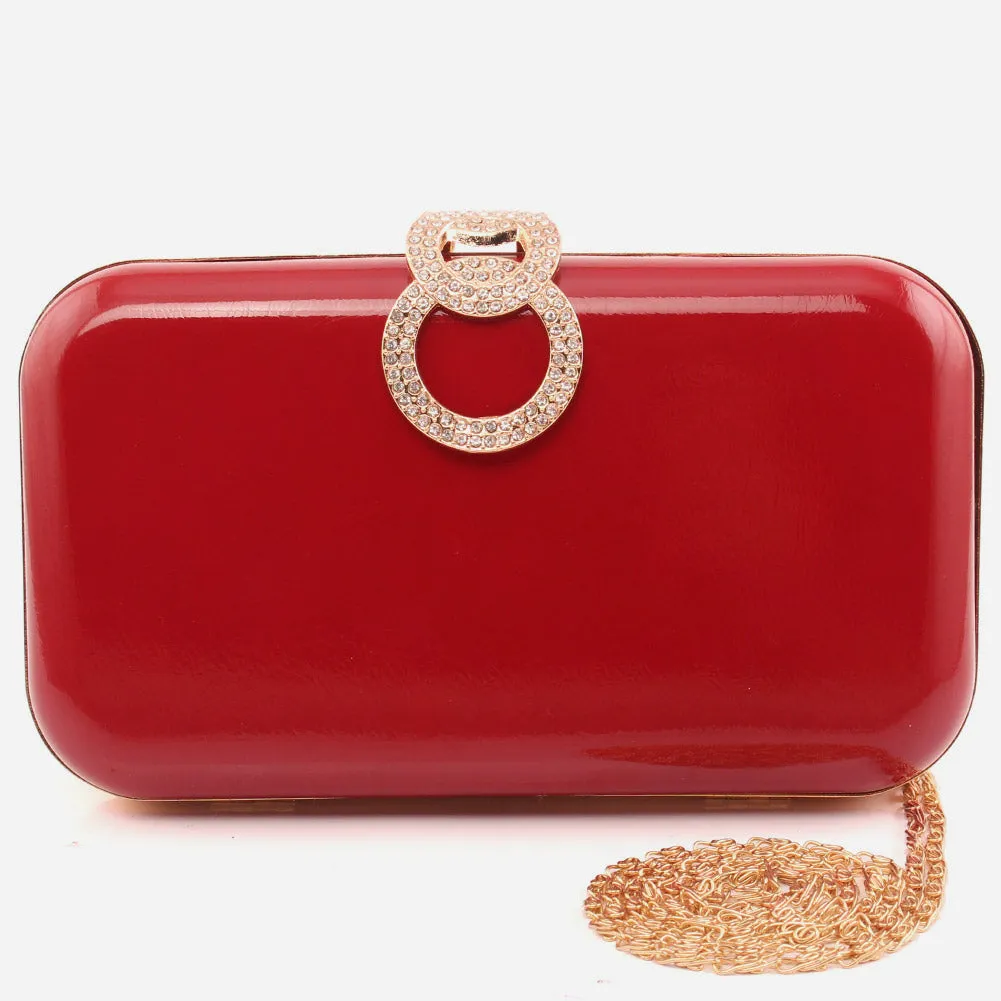 Women "Dorothy" matt finish clutch bag