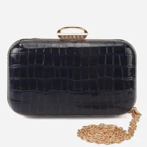 Women "DYLA" Synthetic Golden Buckle Clutch