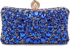Women Rhinestone Evening Bag Multicolor Clutch Bag Luxury Crystal Handbag Bridal Wedding Purse