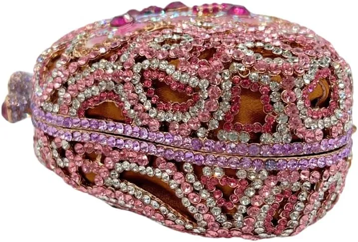 Women Sparkly Butterfly Rhinestone Clutch Luxury Crystal Evening Bag Small Bridal Handbag Wedding Party Purse