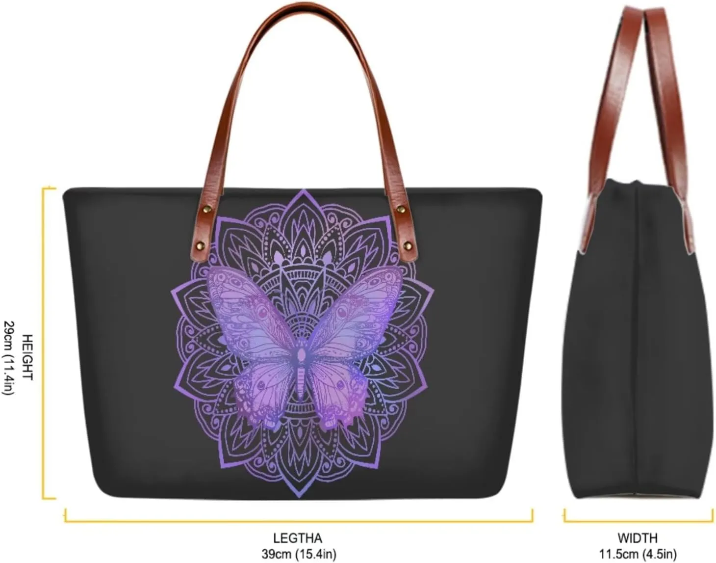 Women Top Handle Purse Set Large Tote Bag with Wallet Zipper Hobo Purse Satchel Handbag for Travel Shopping