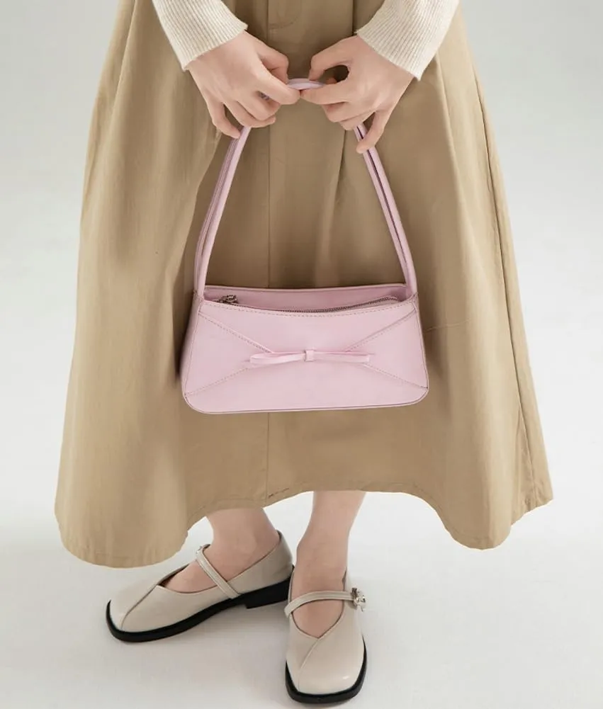Women Y2k Purse Sweet Bowknot Handbags for Women 2025 Underarm Shoulder Bag Bow Hobo Purse Chic Clutch Bag with Top Handle