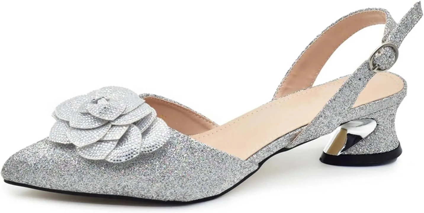 Women’s African Themed Wedding Shoes and Matching Purse Set with Crystal Embellishments Comfortable Heels for Bride